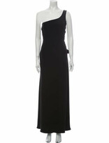 Thumbnail for your product : Armani Collezioni One-Shoulder Long Dress Black