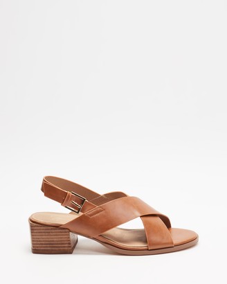 Spurr Women's Brown Strappy sandals - Anise Comfort Heels - Size 9 at The Iconic