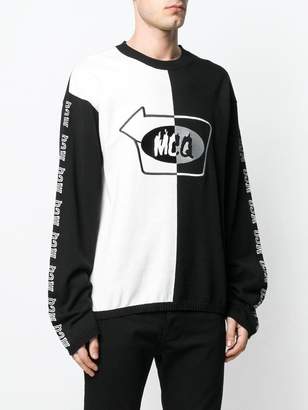 McQ colour-block logo sweatshirt