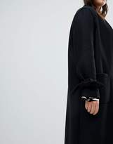 Thumbnail for your product : Helene Berman Plus Tie Sleeve Wool Blend Duster Coat