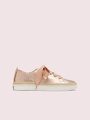 pink and gold sneakers