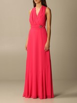 Thumbnail for your product : Pinko Massimo Long Sleeveless Dress With Brooch