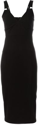 MICHAEL Michael Kors sleeveless fitted midi dress - women - Nylon/Spandex/Elastane/Viscose - 4