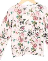 Thumbnail for your product : Armani Junior Girls' Jewel-Embellished Floral Print Cardigan w/ Tags