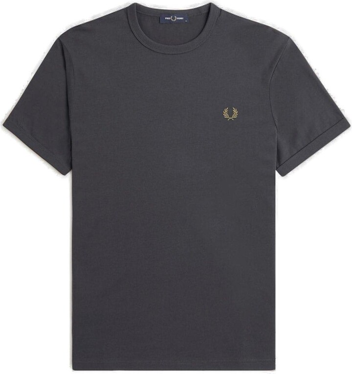 Fred Perry Ringer Logo-embroidered Crewneck T-shirt