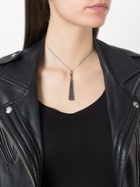 Thumbnail for your product : Saint Laurent Monogram mini tassel necklace