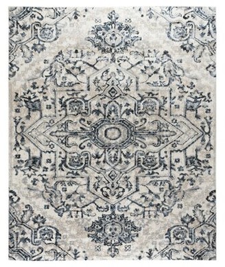 Bungalow Rose Neely Medallion Gray Area Rug Rug Size: Rectangle 8' x 10'