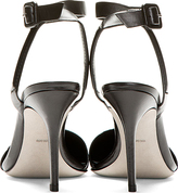 Thumbnail for your product : Alexander Wang Black Leather Brush Off Lovisa Heels