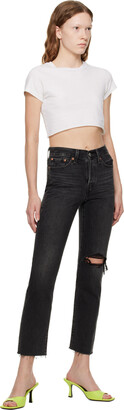 Levi's Black Wedgie Straight Jeans