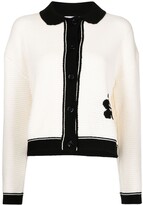 Two-Tone Knit Cardigan Jacket 
