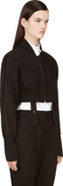 Thumbnail for your product : Yohji Yamamoto Black Dolman Sleeve Gather Jacket