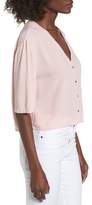 Thumbnail for your product : Chloe & Katie Crepe Button Front Shirt