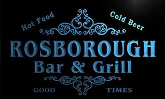 AdvPro Name u38231-b ROSBOROUGH Family Name Bar & Grill Home Brew Beer Neon Sign