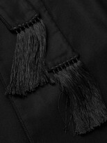 Thumbnail for your product : Tom Ford Tasselled Piped Cashmere-Twill Robe - Men - Black - S