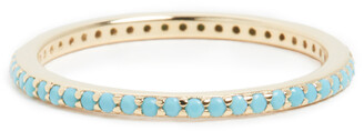 Adina's Jewels Thin Turquoise Cubic Zirconia Ring