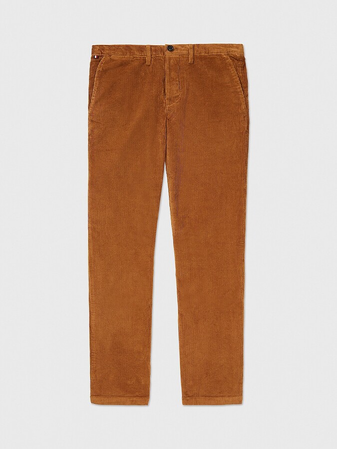 Tommy Hilfiger Men's Straight Fit Corduroy Chino - Brown - 31