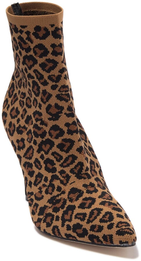 leopard pointed booties