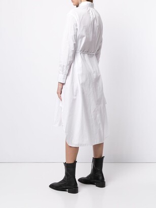 Yohji Yamamoto Asymmetric-Collar Shirt Dress