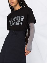 Thumbnail for your product : MM6 MAISON MARGIELA pinstripe A-line skirt