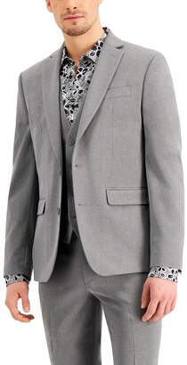 INC International Concepts Men's Slim-Fit Gray Solid Suit Jacket, Created for Macy's