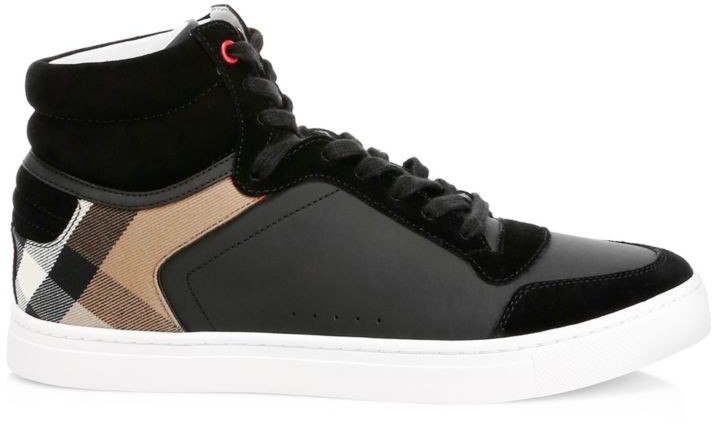 burberry mens high top shoes