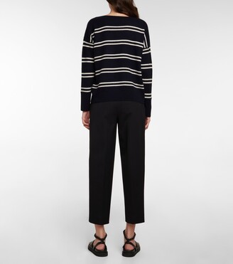 Vince Striped wool and cashmere-blend sweater