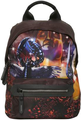 Lanvin Lobster Dune Printed Nylon Backpack