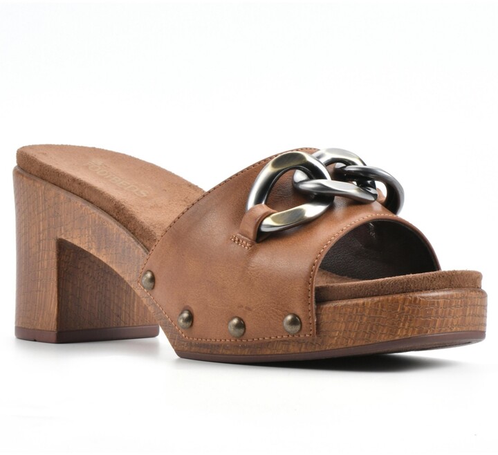 white mountain tuition platform clogs