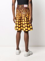 Thumbnail for your product : Charles Jeffrey Loverboy Abstract Print Wide-Leg Shorts