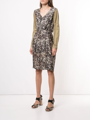 Dries Van Noten Pre-Owned Leopard Print Dress