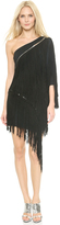 Thumbnail for your product : Jay Ahr Leather Fringe Dress