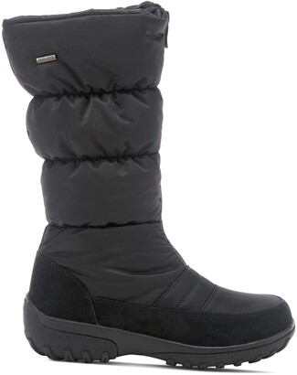 Flexus by Spring Step Asheville Waterproof Faux Shearling Lined Quilted Boot