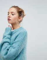 Thumbnail for your product : Weekday Oversized Boiled Wool Sweater