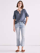Thumbnail for your product : Lucky Brand SHORT SLEEVE CHAMBRAY TOP
