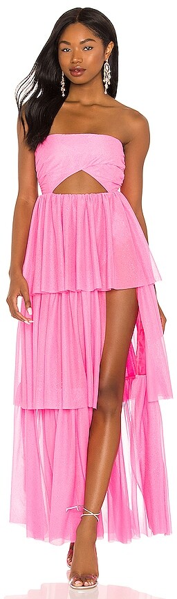 X REVOLVE Cecelia Gown in Pink. Revolve Women Clothing Dresses Evening dresses 