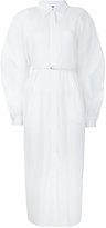 Jil Sander - robe-chemise plissée - women - coton/Polyester - 34