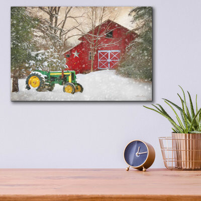 August Grove Winter at the Barn - Unframed Print