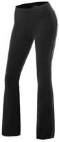 Thumbnail for your product : AuntTaylor Womens Solid Fold Over Waist Lounge Flare Leg Cotton Pants L