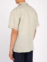 Thumbnail for your product : BEIGE Hecho - Deshilado Embroidered Linen Shirt - Mens