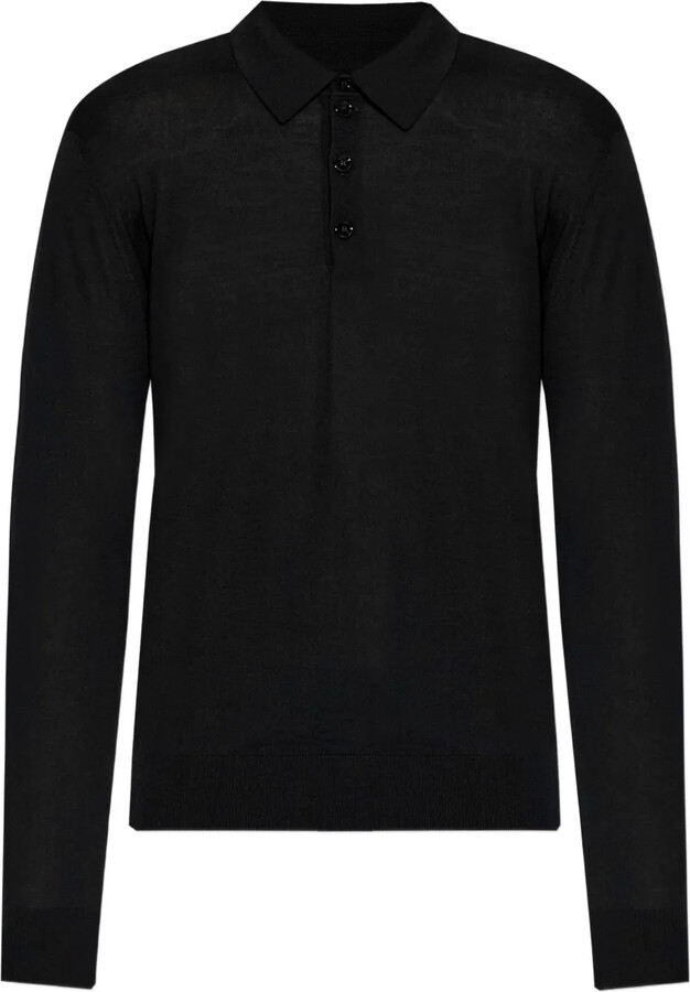 Giorgio Armani Long-Sleeve Polo Shirt