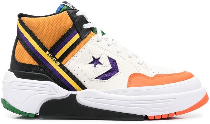 converse orange basketball shoes