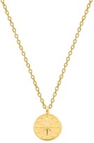 Thumbnail for your product : Saskia Lucy Saskia North Star Medal Gold Pendant
