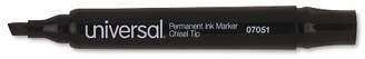 Universal® Permanent Markers, Chisel Tip, 12 ct