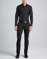 Thumbnail for your product : Dolce & Gabbana Pindot Dress Shirt, Black/White