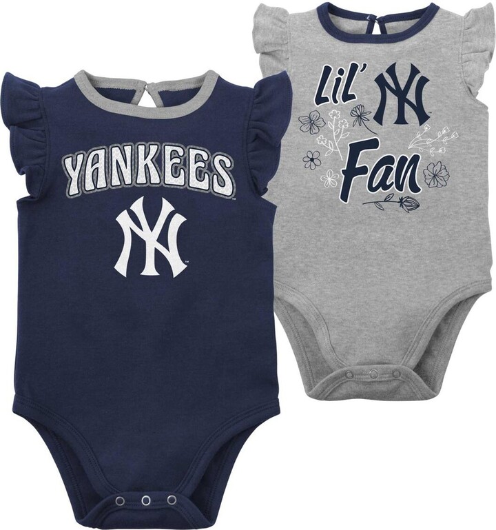Yankees Pinstripe Baby Romper