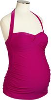 Thumbnail for your product : Old Navy Maternity Twist-Front Halter Tankini Tops