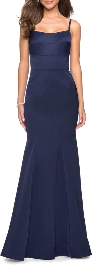 structured evening dress