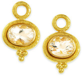 Thumbnail for your product : Elizabeth Locke Faceted Moonstone Earring Pendants, 7mm