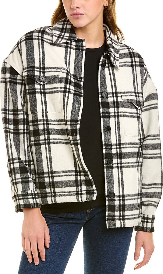 all saints luella check jacket