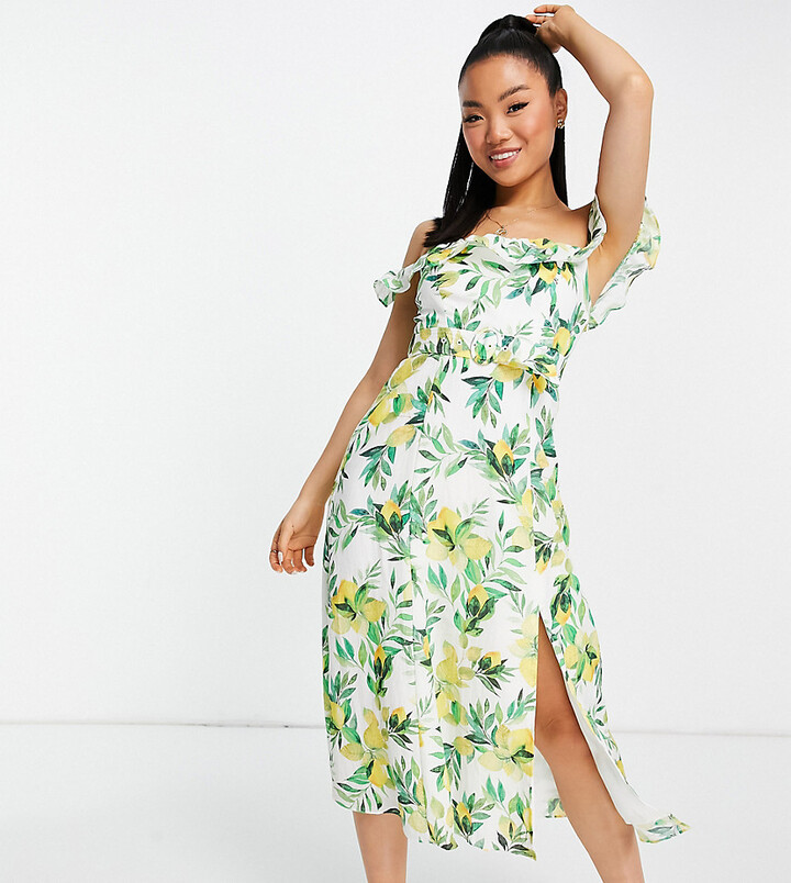 petite midi tea dress